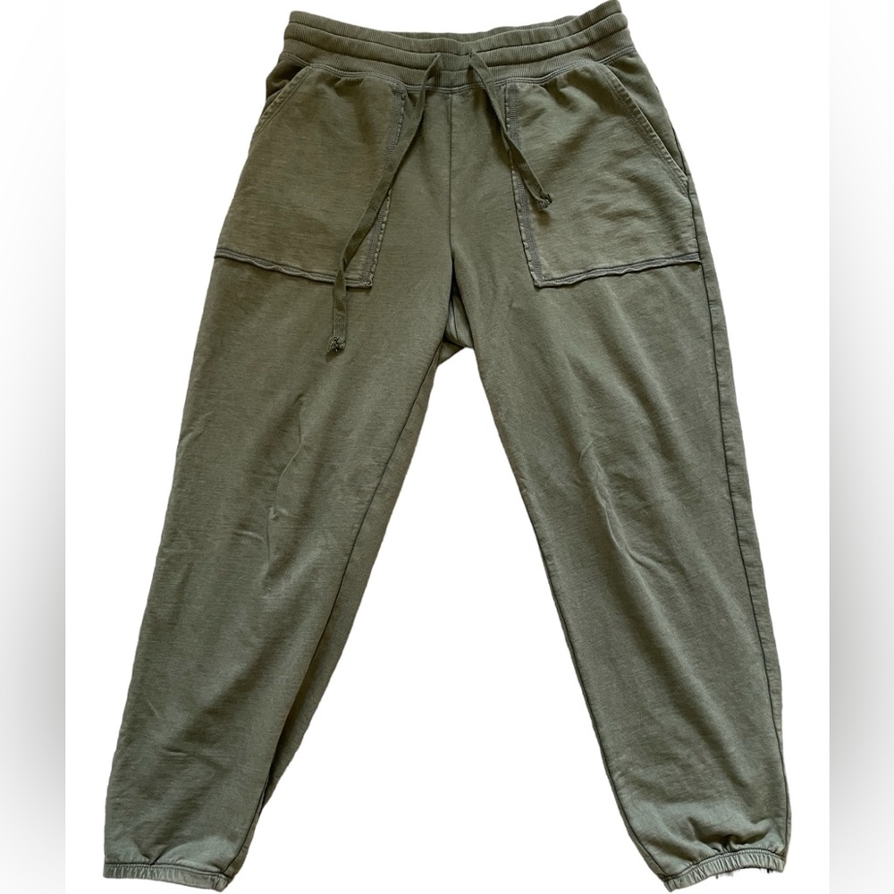 Aerie drawstring joggers, olive green, Size Medium